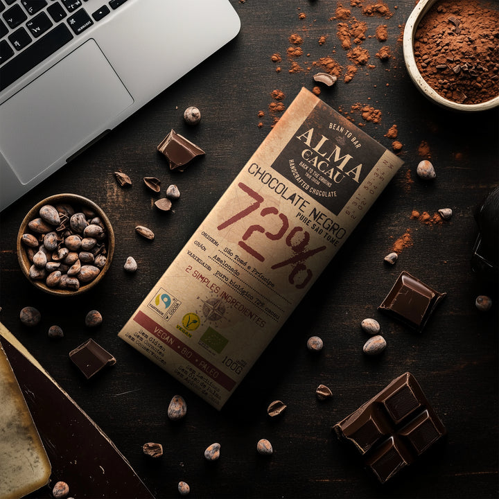 Chocolat noir BIO 72% Cacau Alma do Cacau 100g