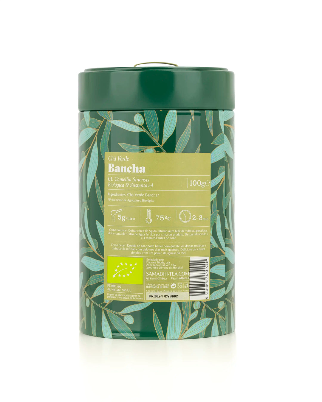 Chá Verde 100% Biológico Bancha