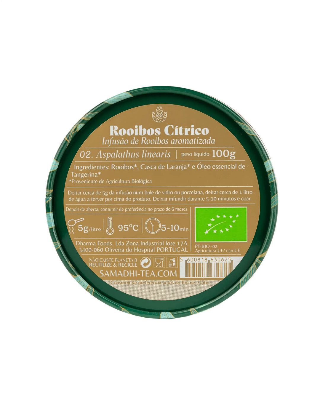 Infusão 100% Biológica Rooibos Cítrico