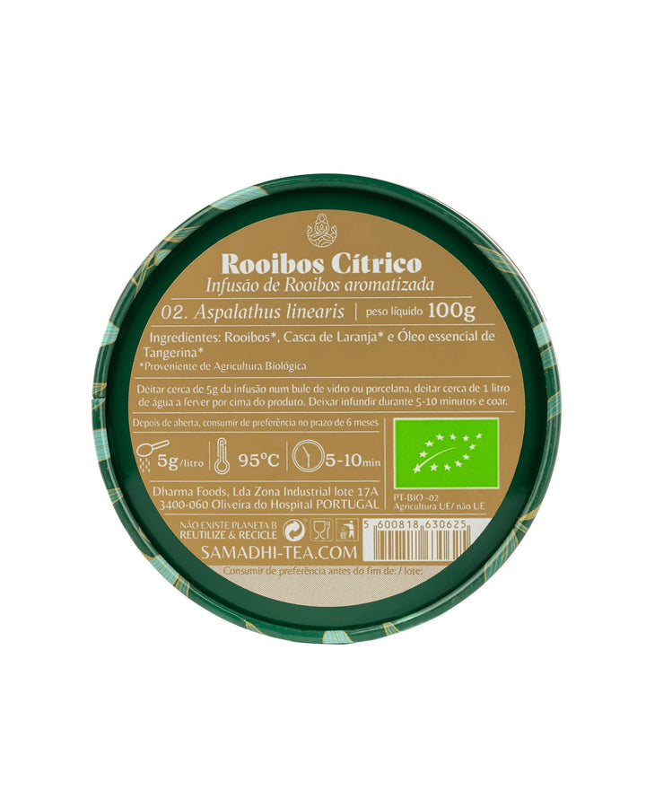 Infusão 100% Biológica Rooibos Cítrico