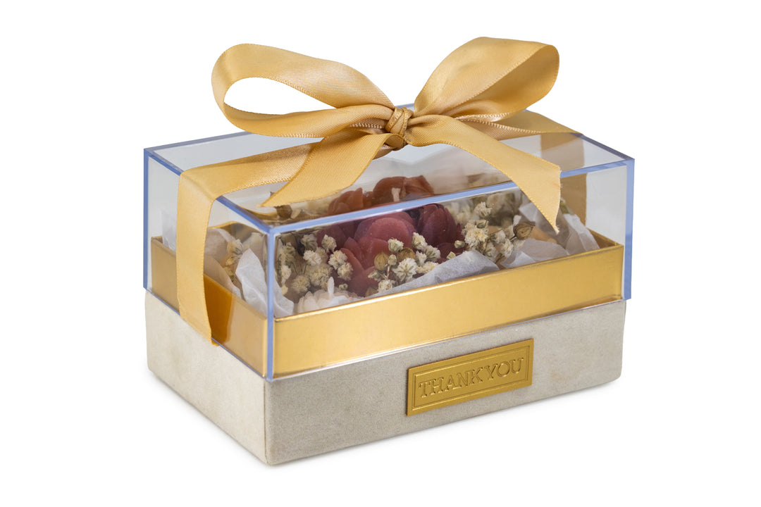 Box Gold Thank You - Rosa