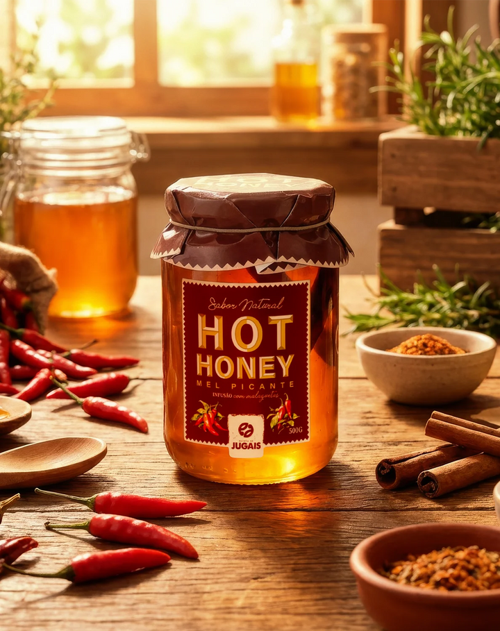 Mel com Especiarias - HOT HONEY Quinta de Jugais 500g