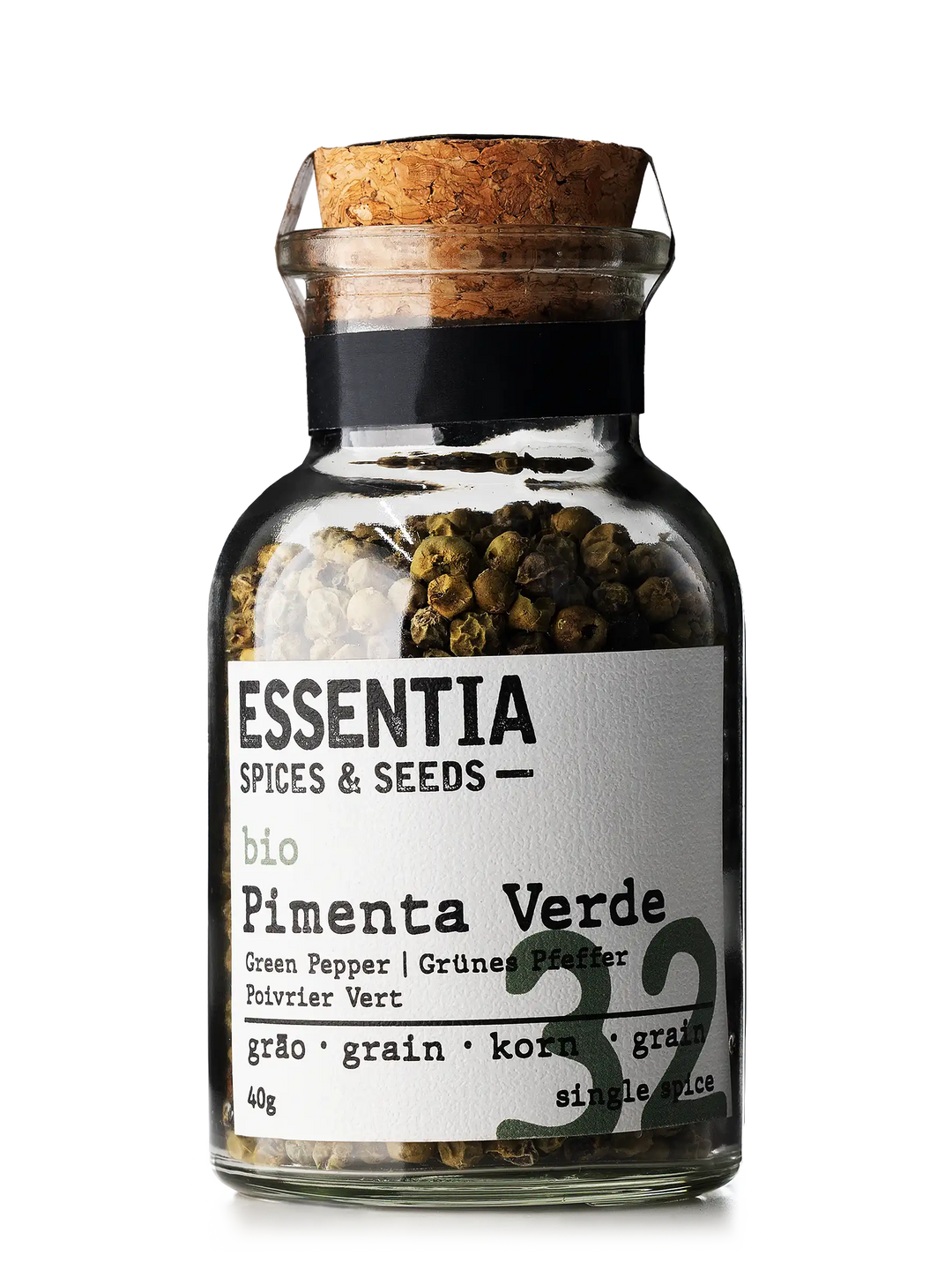 Pimenta Verde em grão Essentia 40g